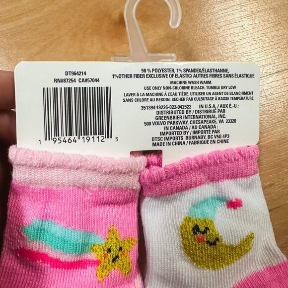NWT Angel of Mine Bundle of 2 Baby Socks & Mittens NEW - Picture 6 of 7